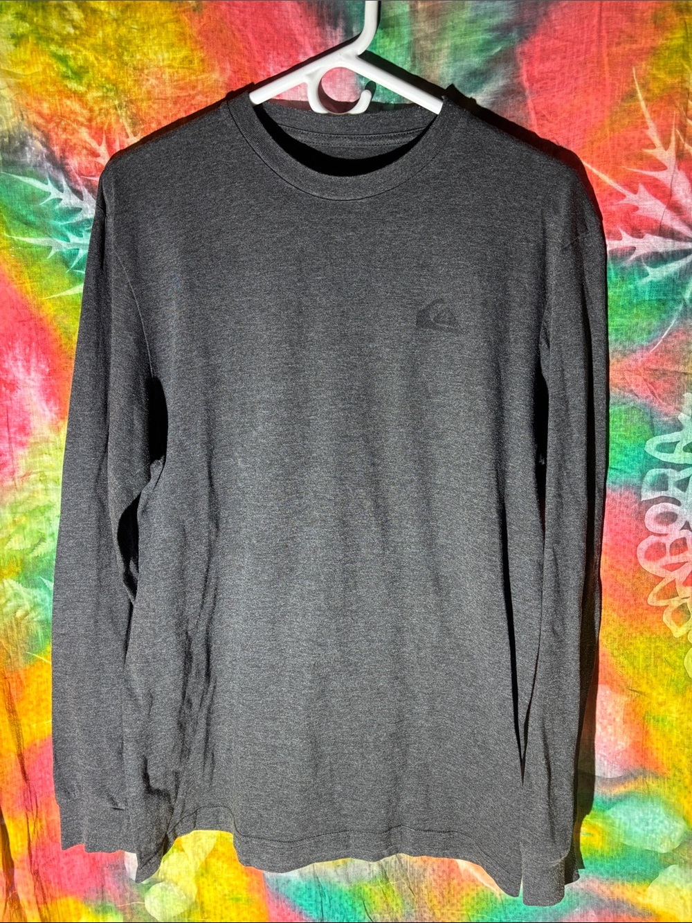 Quiksilver Dark Charcoal Long Sleeve Crew Tee
